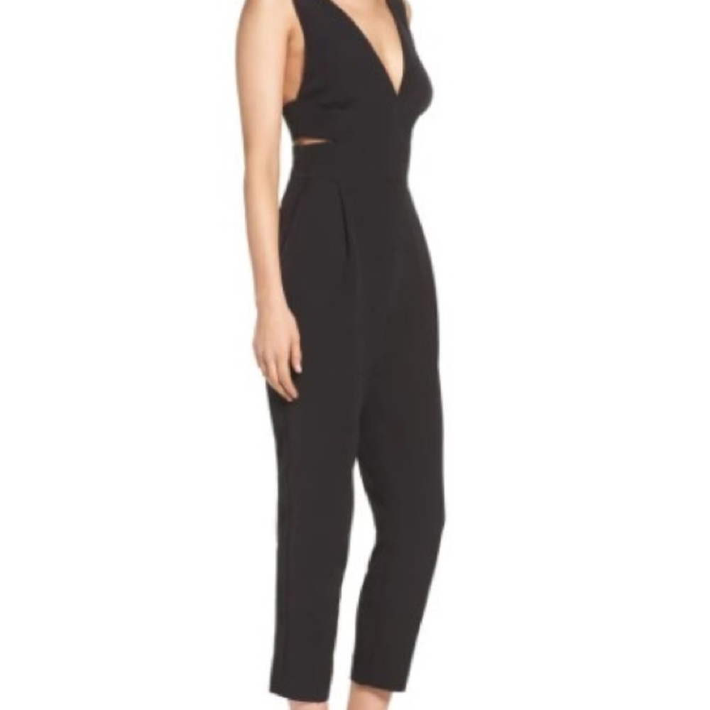 Nordstrom Deep v jumpsuit with cutouts